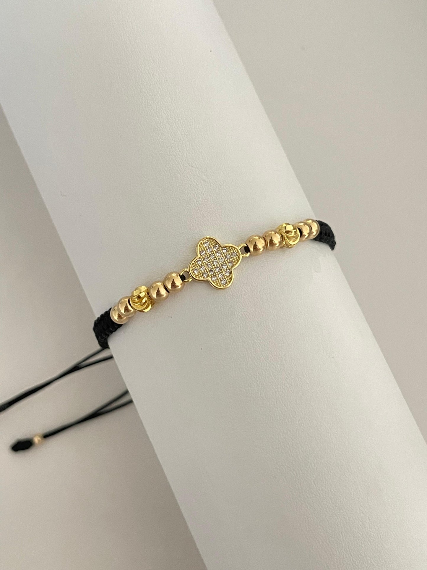 Pulsera clover circonia (5mm) (4mm)