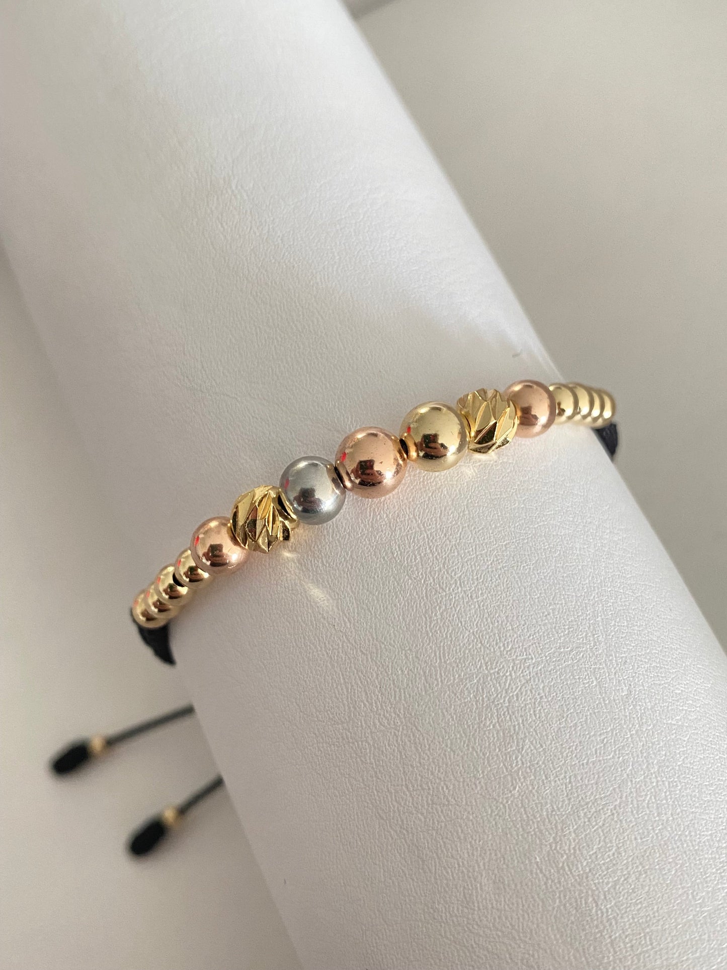 Pulsera Diamantada 3 Oros 🤩 (6mm,4mm)
