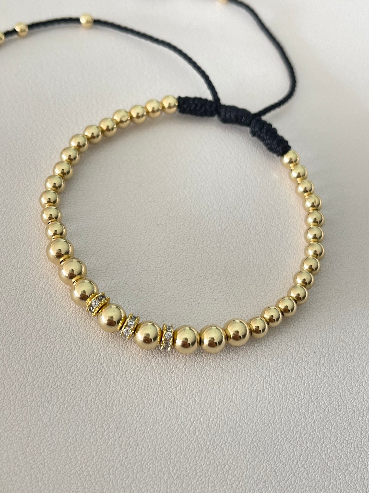 Pulsera Circonias, balines #4 y #5