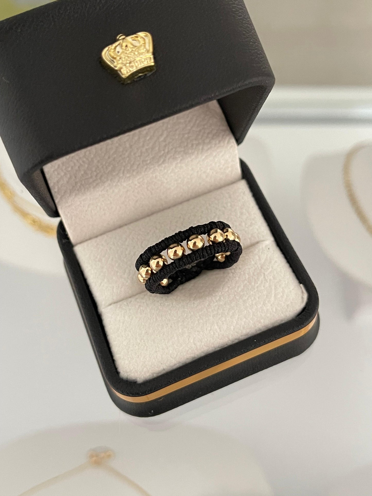 Anillo doble tejido 4mm
