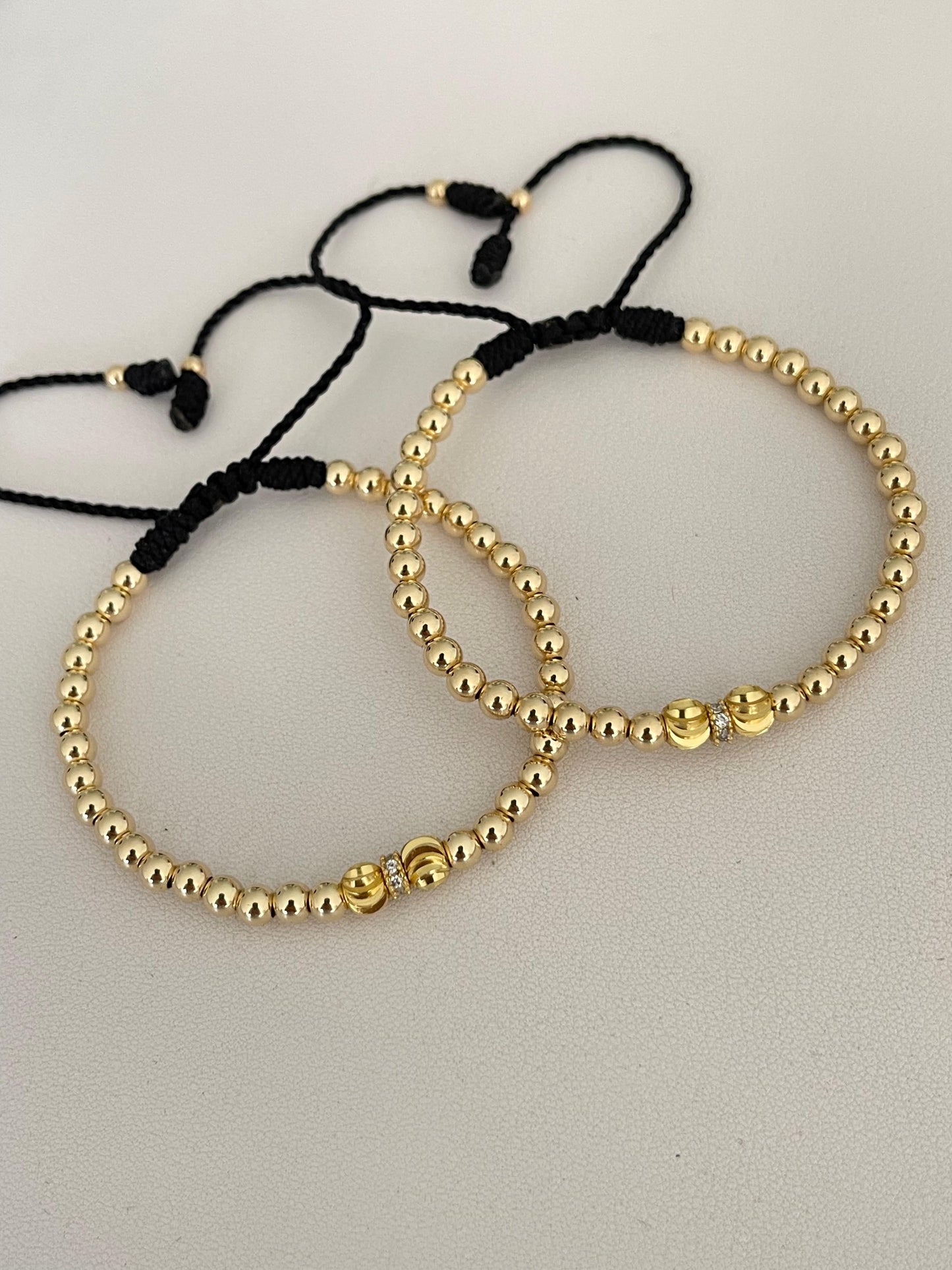 Pulseras pareja balín ítaly 🇮🇹 (5mm y 4mm)