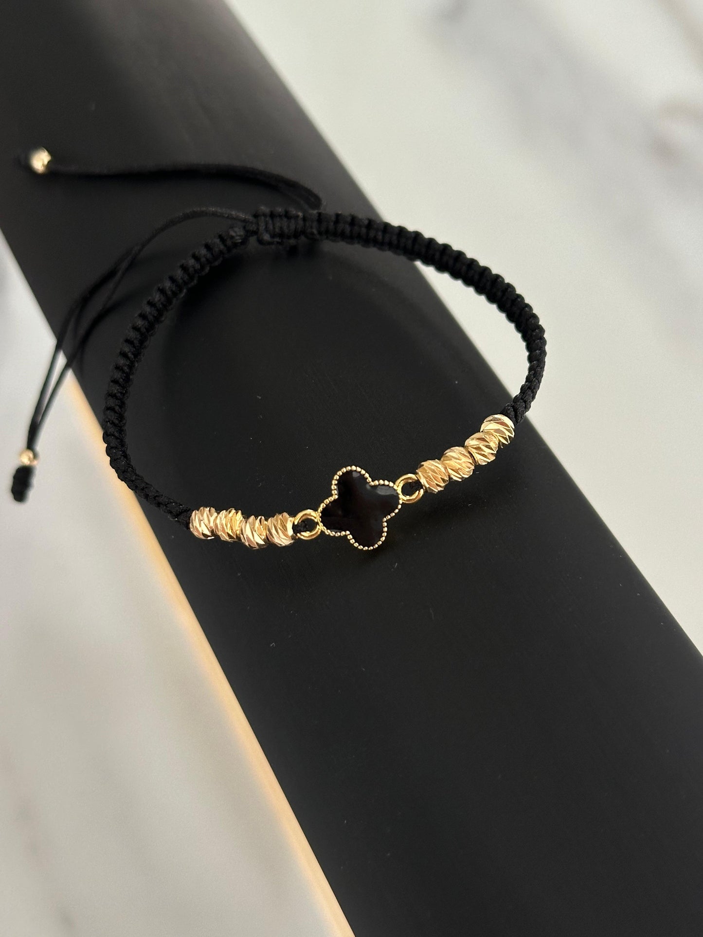 Pulsera Clover black