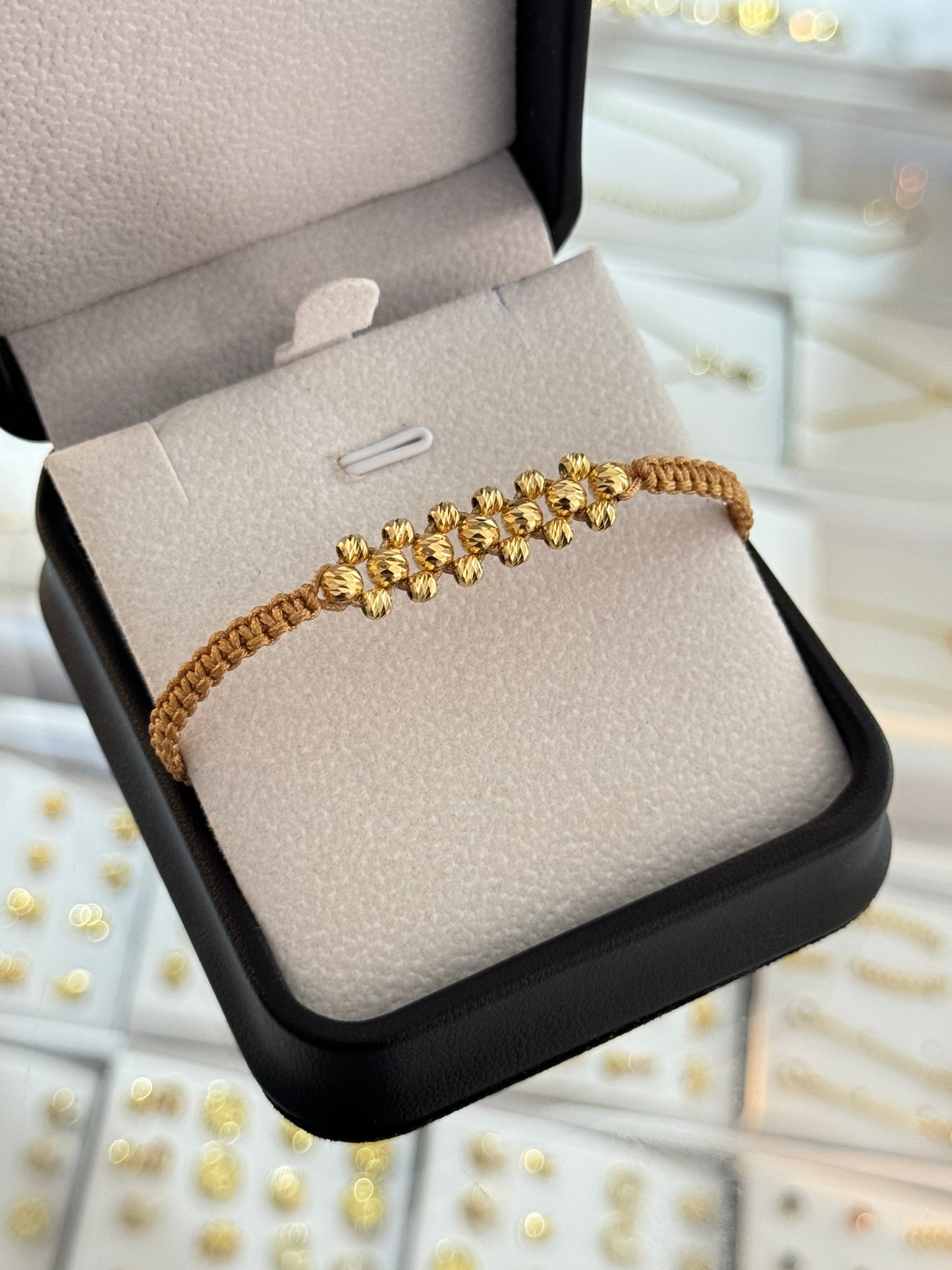 Pulsera diamantada mujer. N de balín: #4 diamantado,#3 diamantado