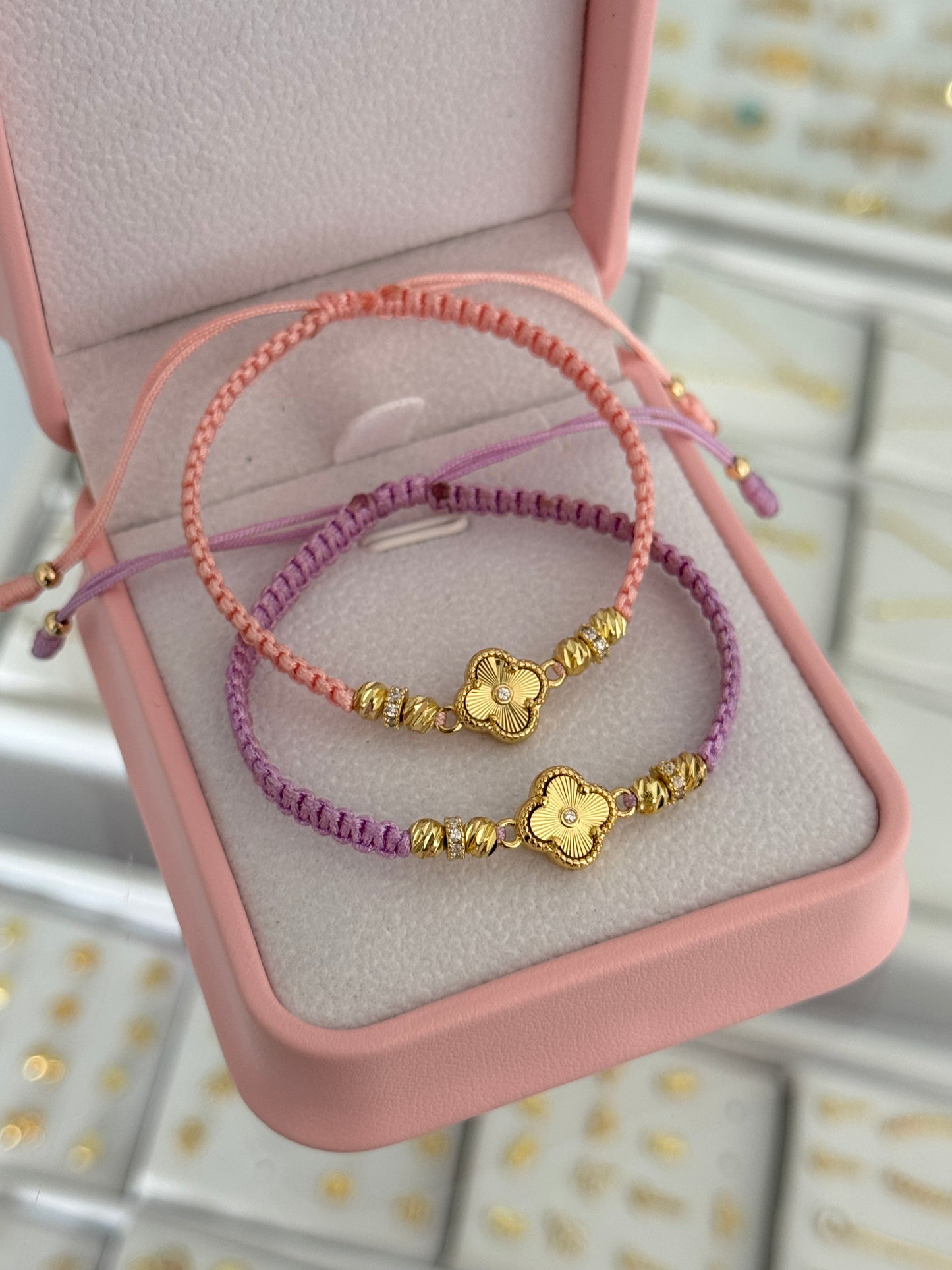 Pulsera clover sol amigas. N de balín: #4 BLZ