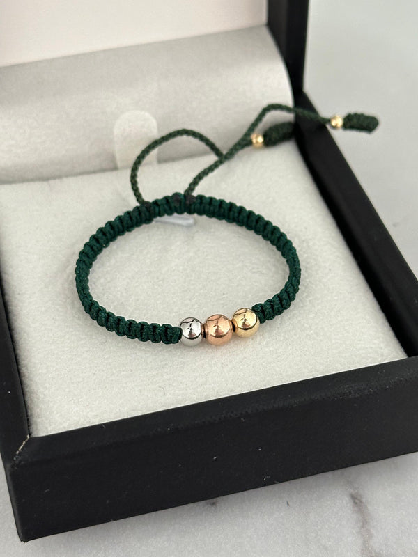 Pulsera de bebé 3 oros (5mm)