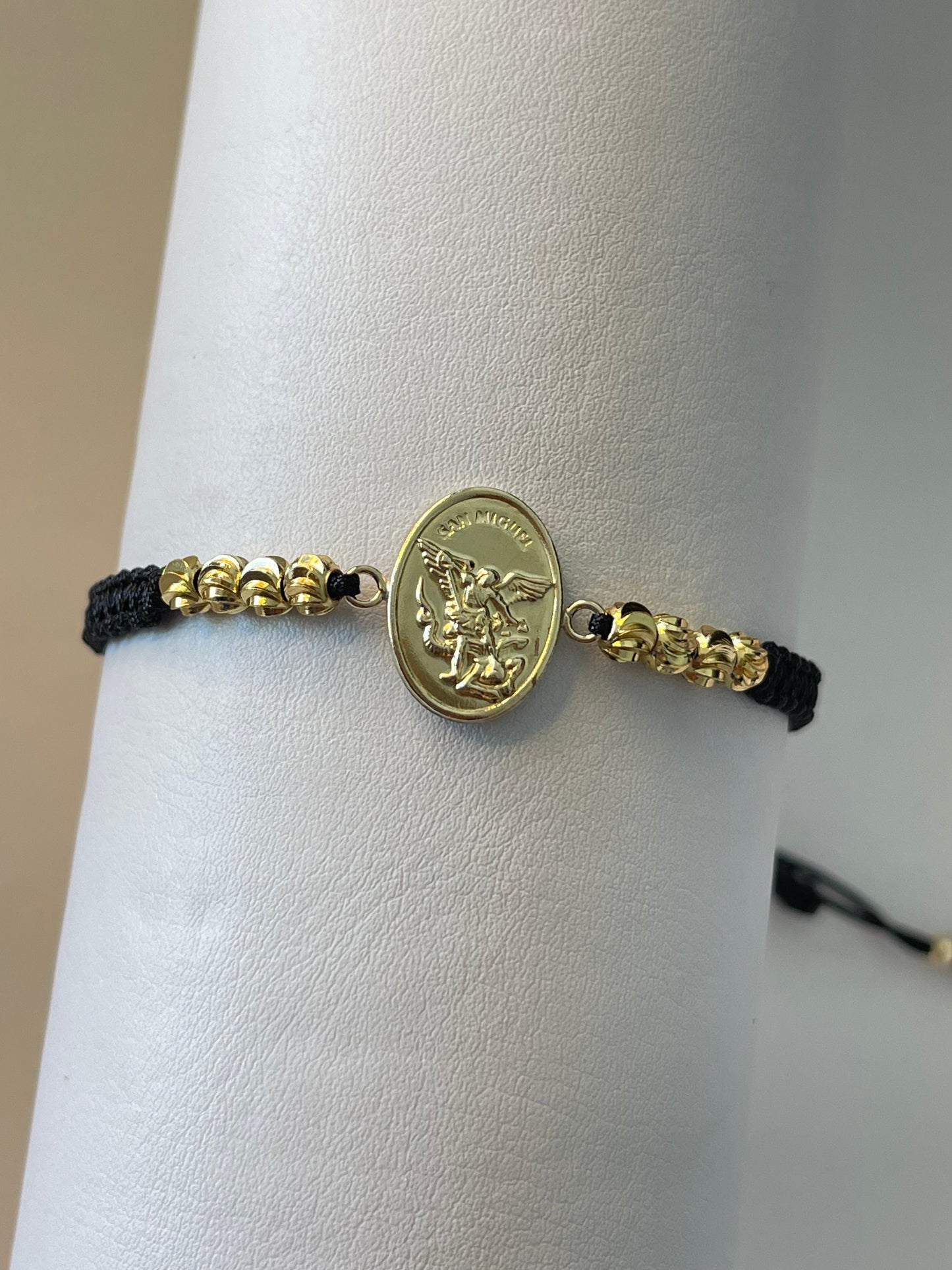 Pulsera Arcángel san miguel grande (5mm)