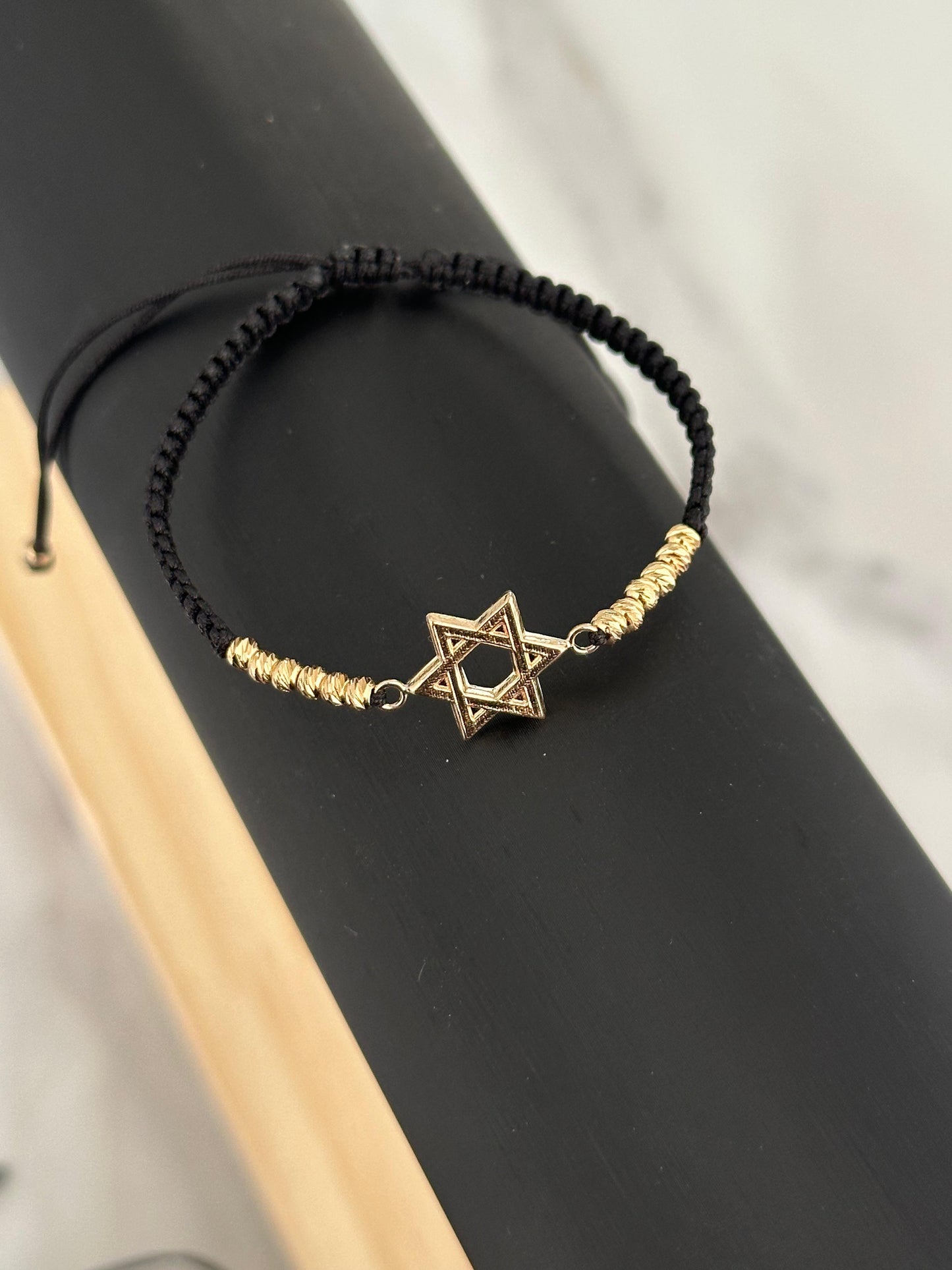 Pulsera estrella de David (diamantado 2mm)