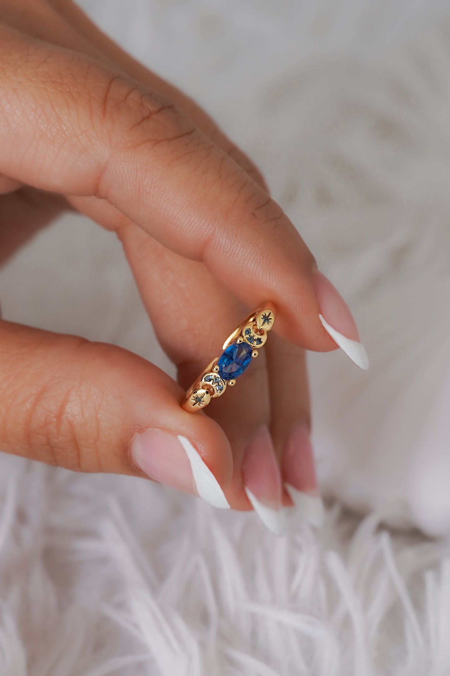 Anillo blue desert ajustable