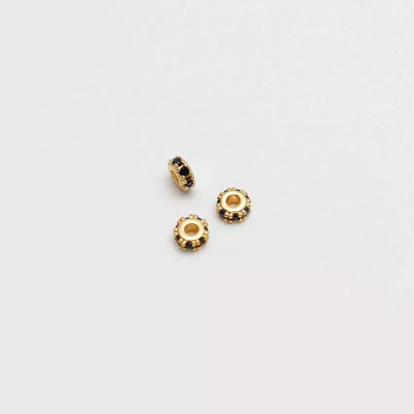 Herraje rondel NEGRO 4mm x3
