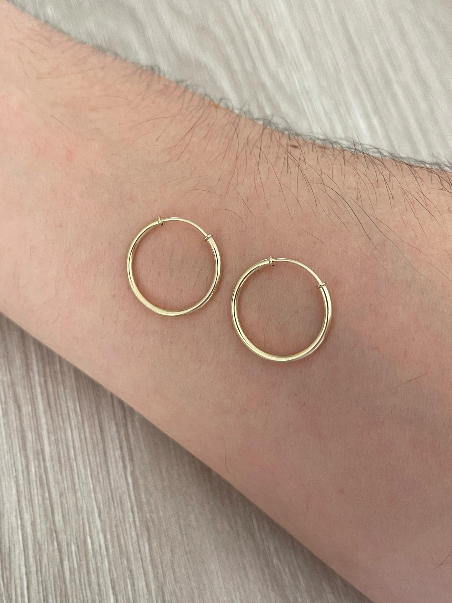 Argollas lisas 14mm