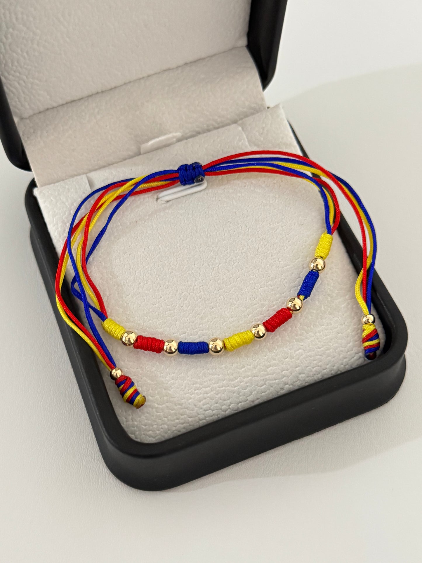 Pulsera tricolor lisa N° de Balín: #3