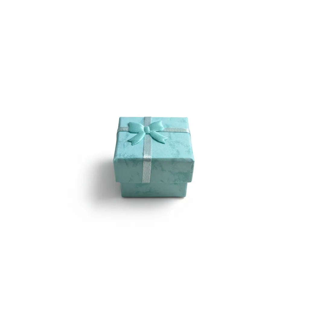 Caja de joyería 4 × 4 cm Azul Claro