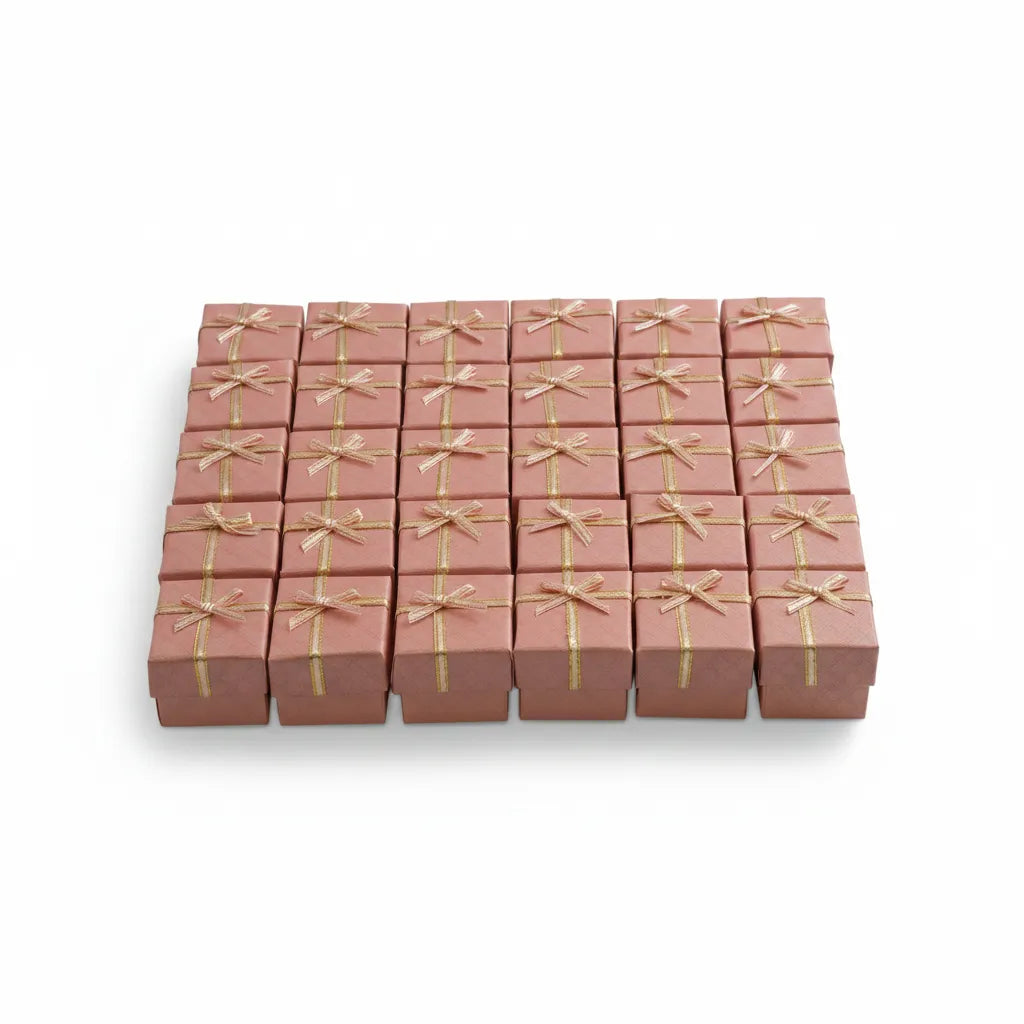 Caja de joyería 4 × 4 cm - Px24 Rosado