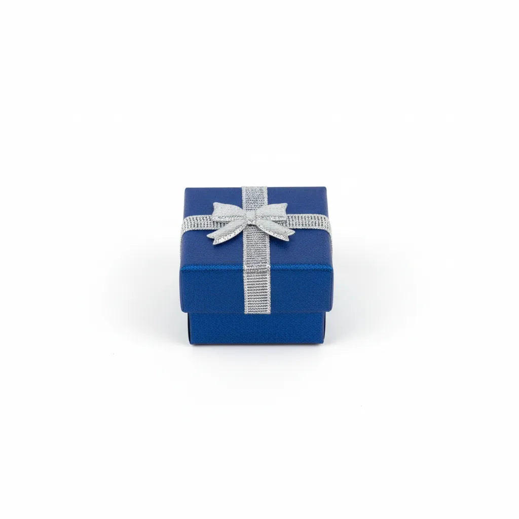 Caja de joyería 4 × 4 cm Azul Oscuro