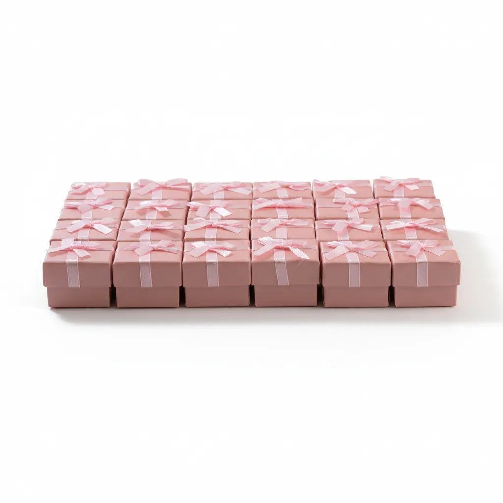 Caja de joyería 4 × 4 cm - Px24 Rosado