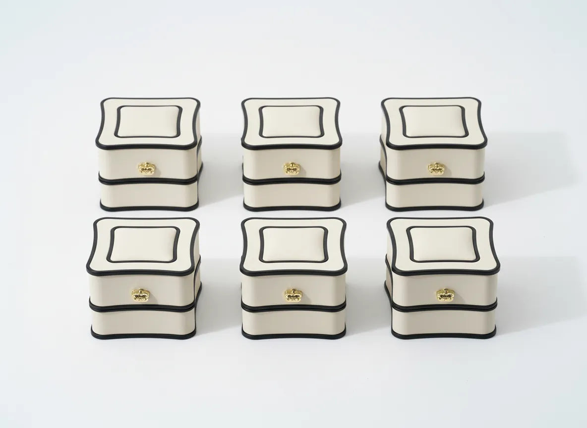 Caja de joyería cuadrada 6×6×5 cm - Px6