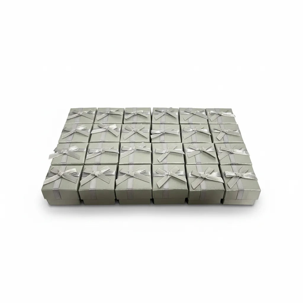 Caja de joyería 4 × 4 cm - Px24 Plateado