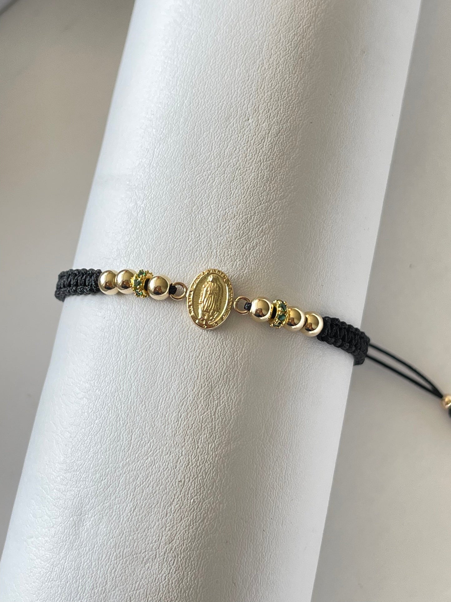 Pulsera Virgen Guadalupe peq (4mm)