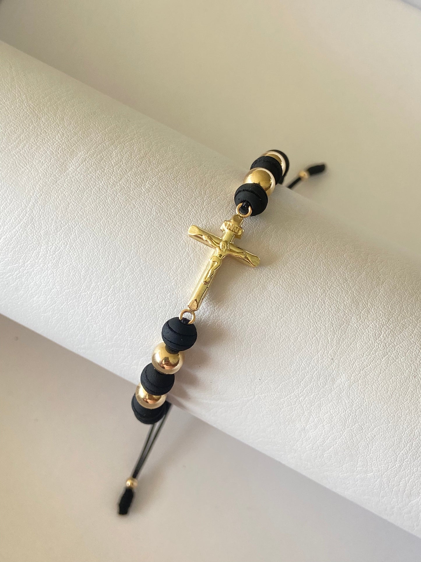 Pulsera Cruz grande (6mm)