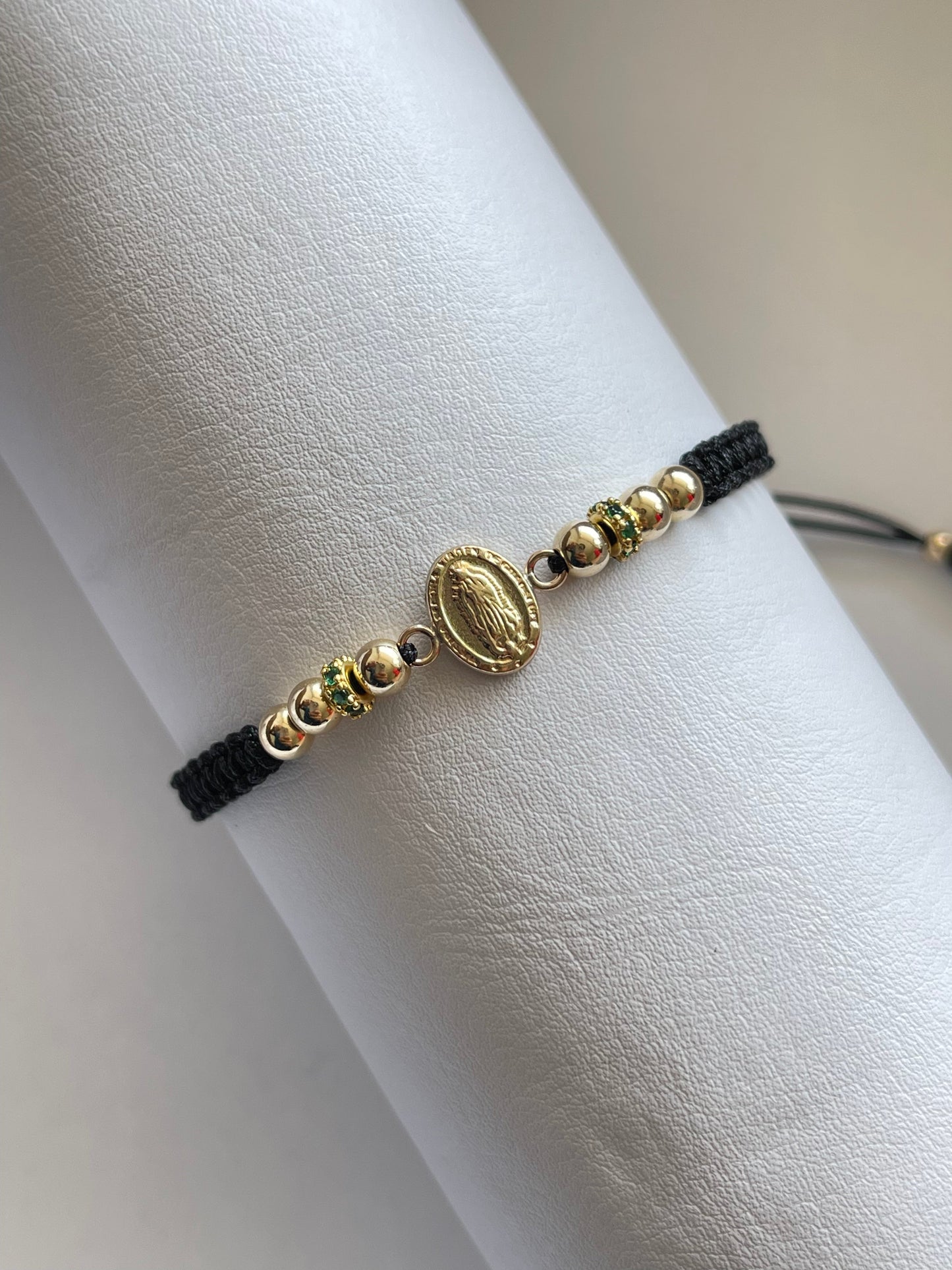 Pulsera Virgen Guadalupe peq (4mm)