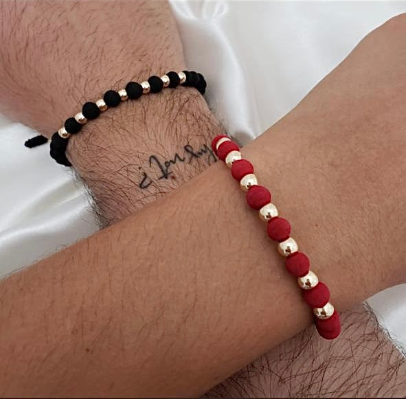 Pulsera Pareja neopreno 6mm (5mm)