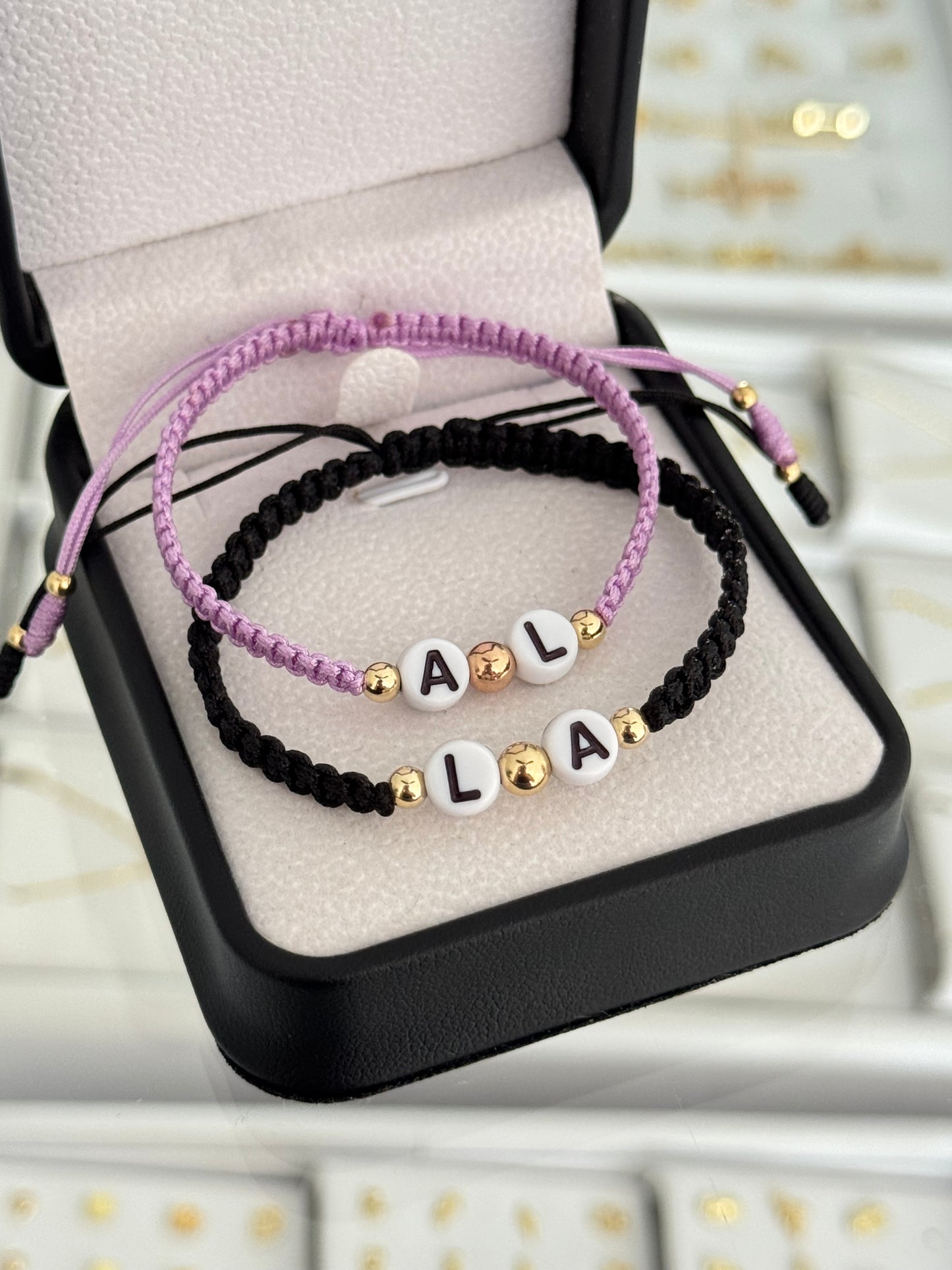Pulseras pareja inicial