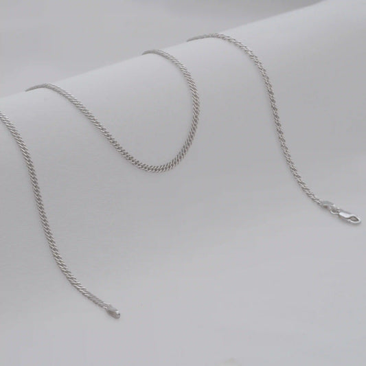 Cadena Cubana Cruzada 2,4 mm 65 Cms