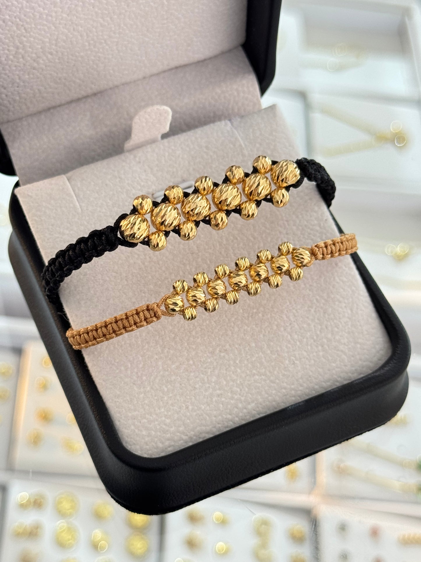 Pulsera pareja diamantada