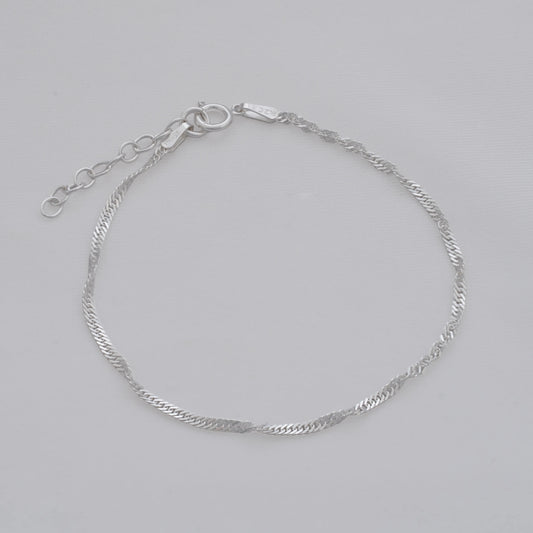 Pulsera Singapur 1,7 mm 16 Cms + Ext