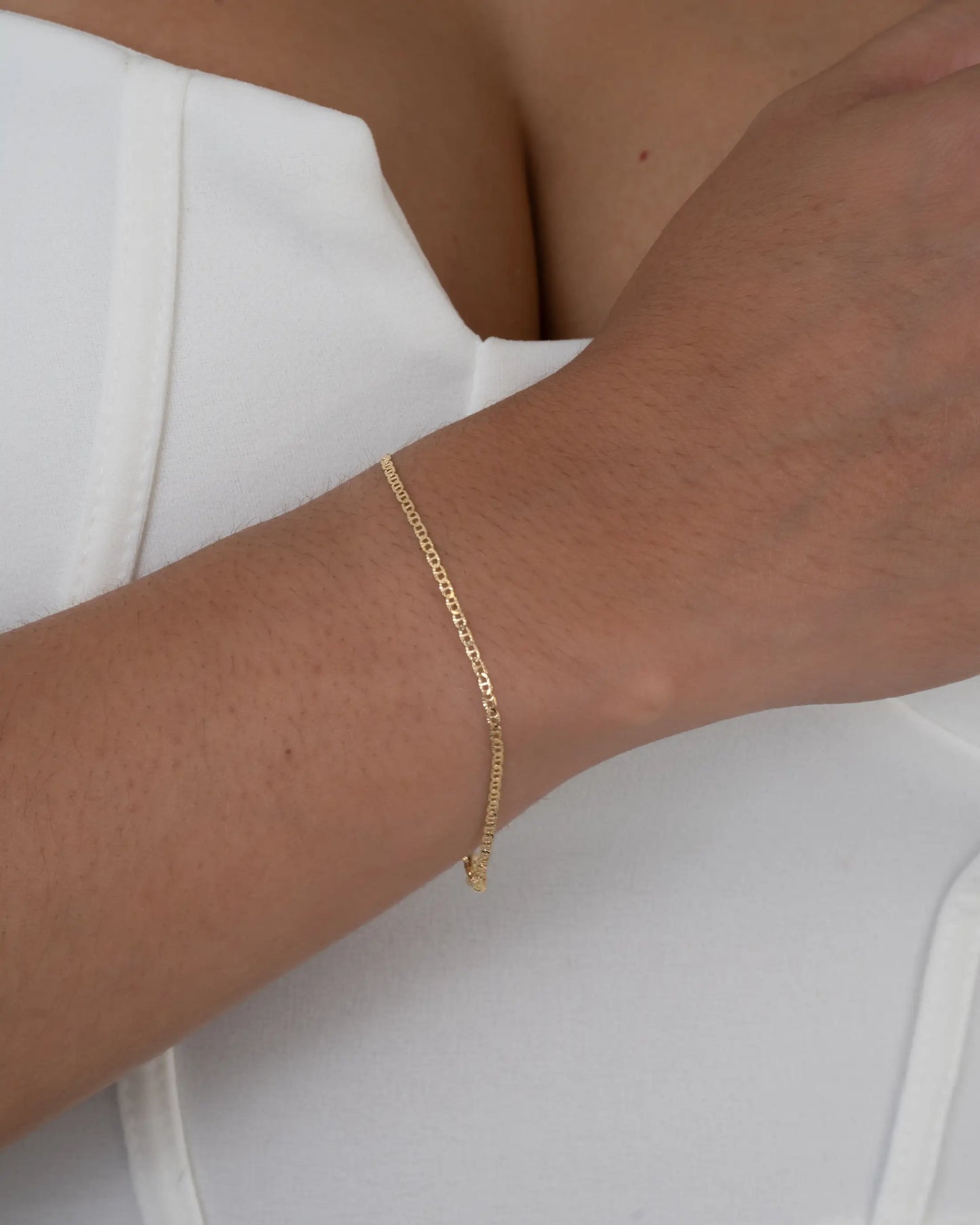 Pulsera escalerita con destellos IT 1.7 mm 16.5 Cms