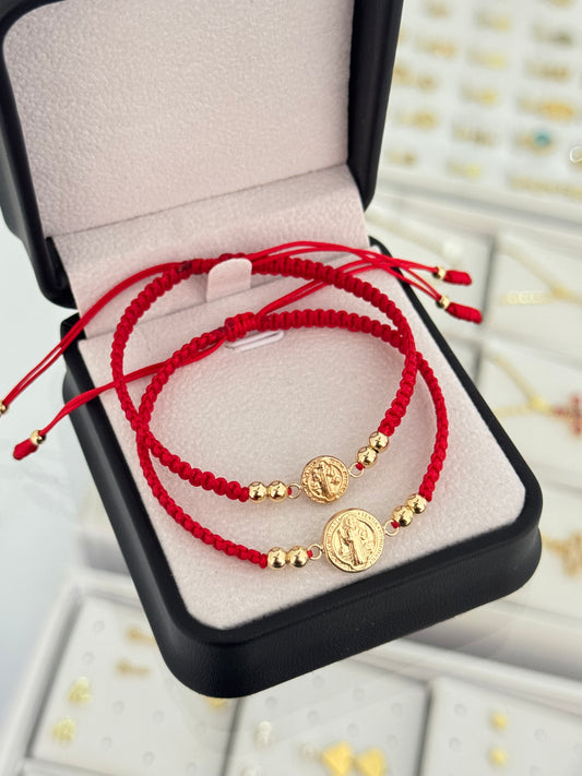 Pulsera san Benito mediano y pequeño