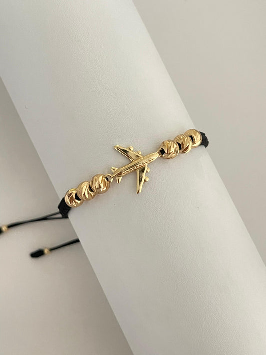 Pulsera avión diamantada (6mm)