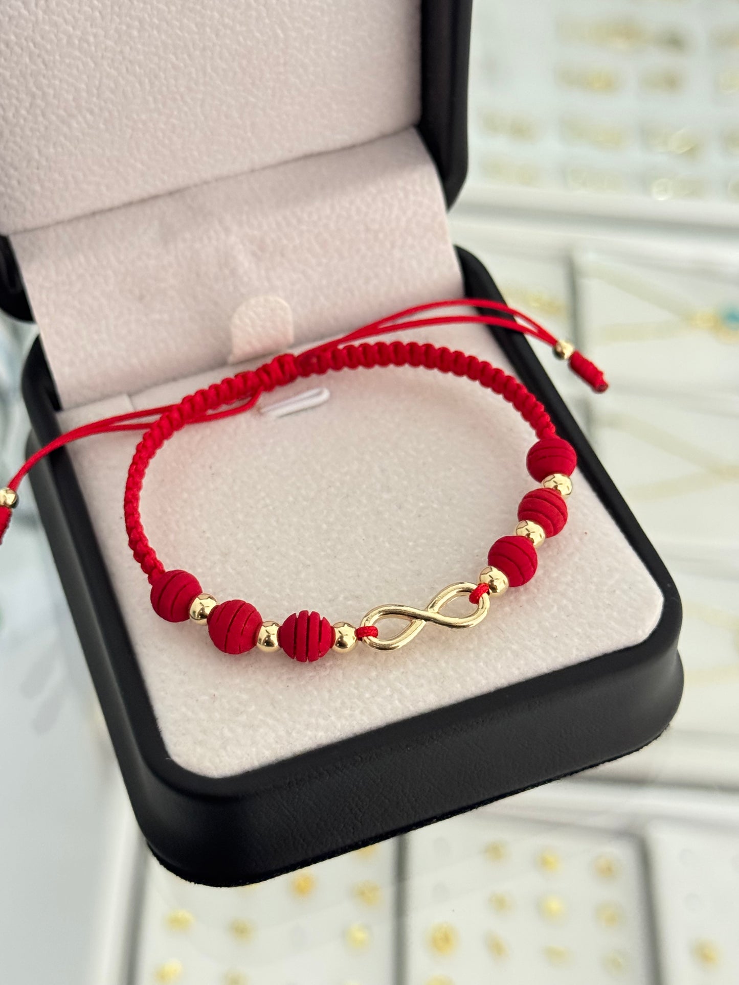 Pulsera infinito pequeño. N de balín: #4 (dama)