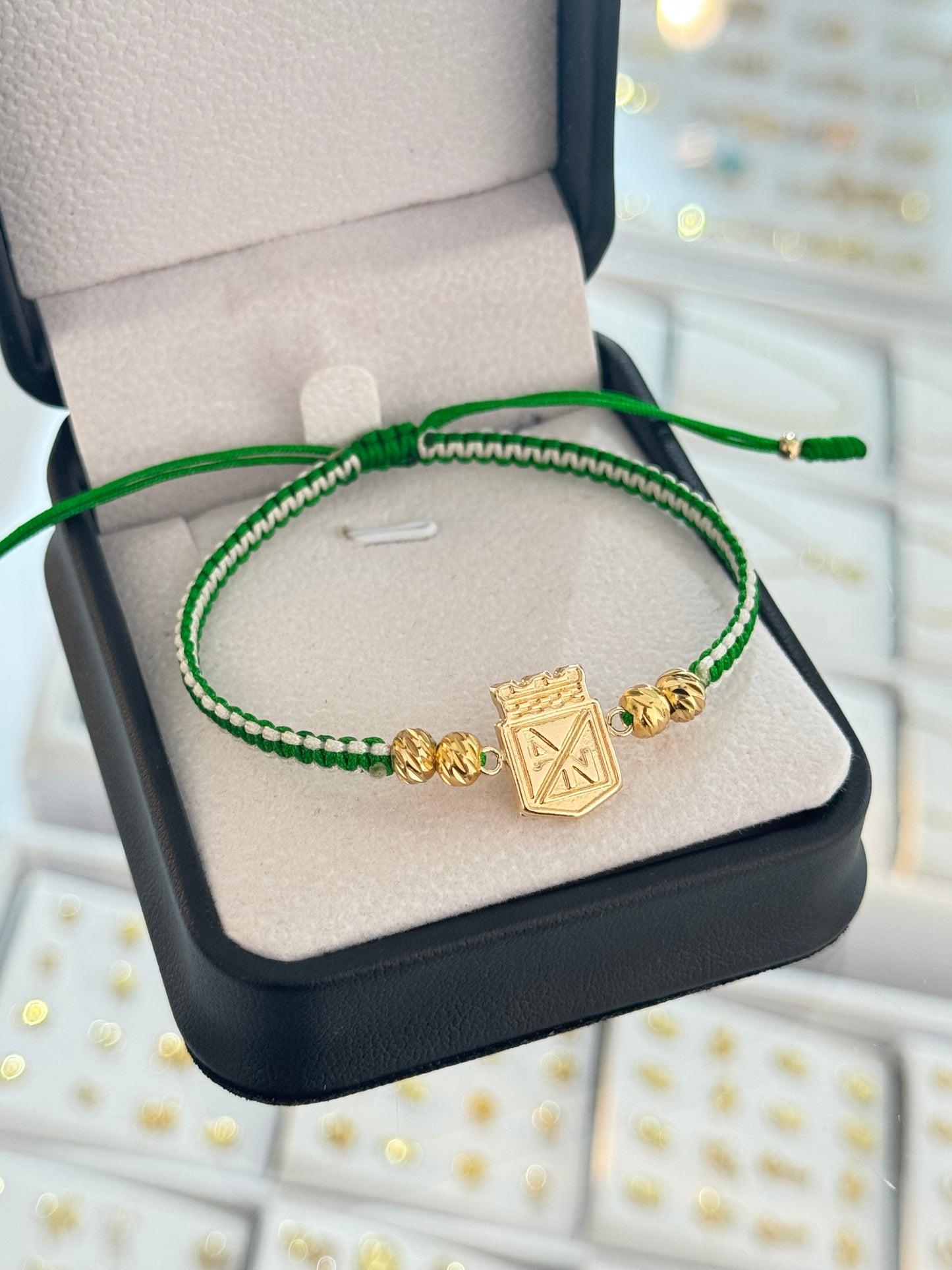 Pulsera nacional grande. N de balín: #5 diamantado