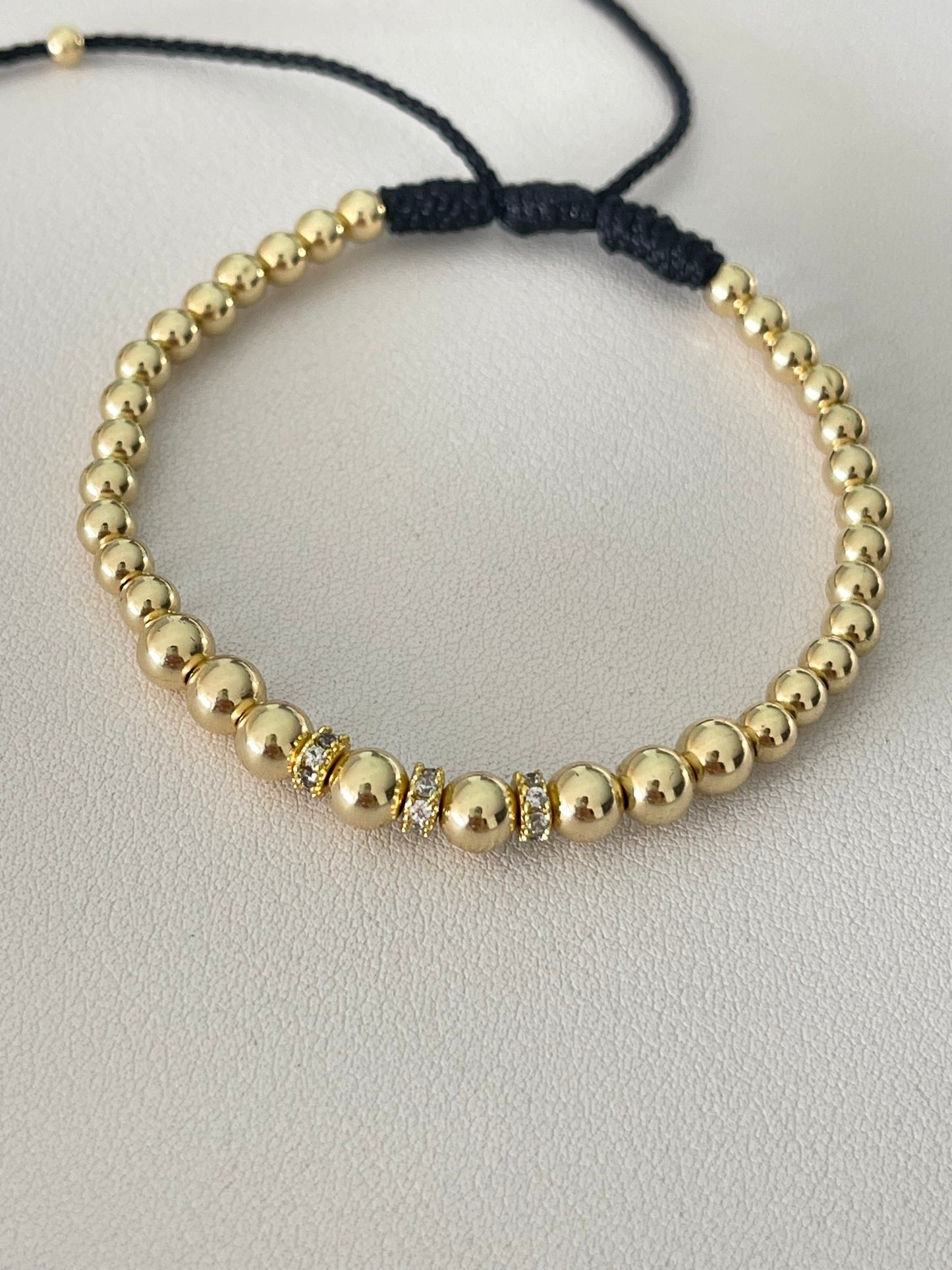 Pulsera Circonias, balines #4 y #5