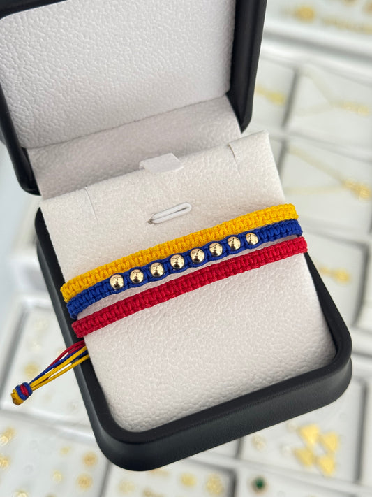 Pulsera tricolor. N de balín: #4