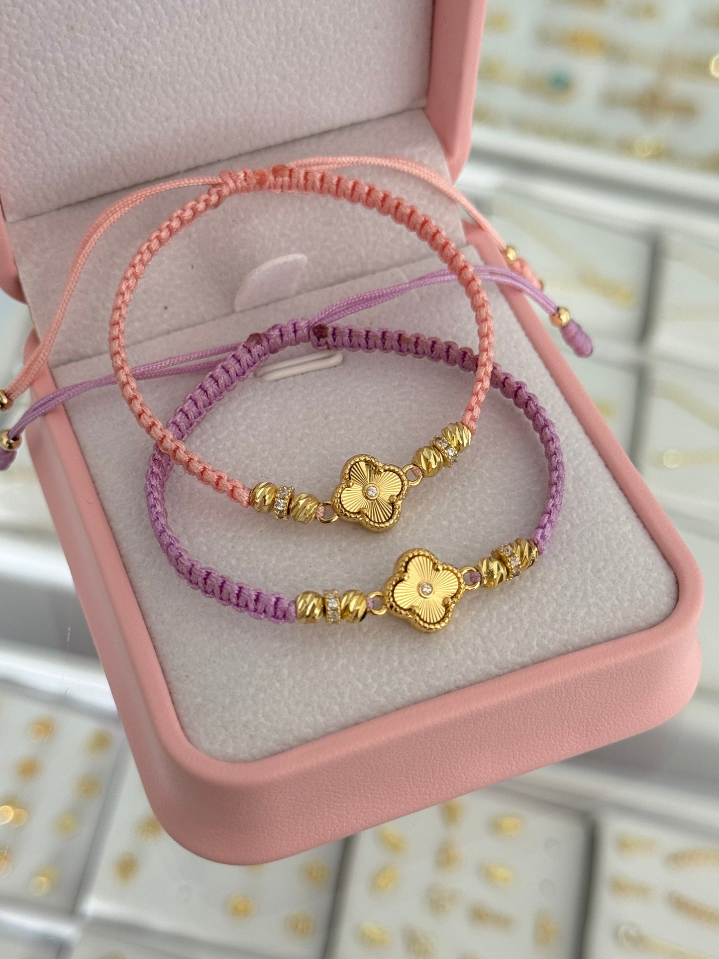 Pulsera clover sol amigas. N de balín: #4 BLZ