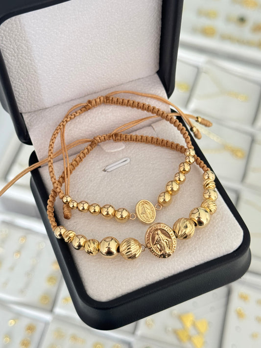 Pulsera pareja de Virgen Milagrosa