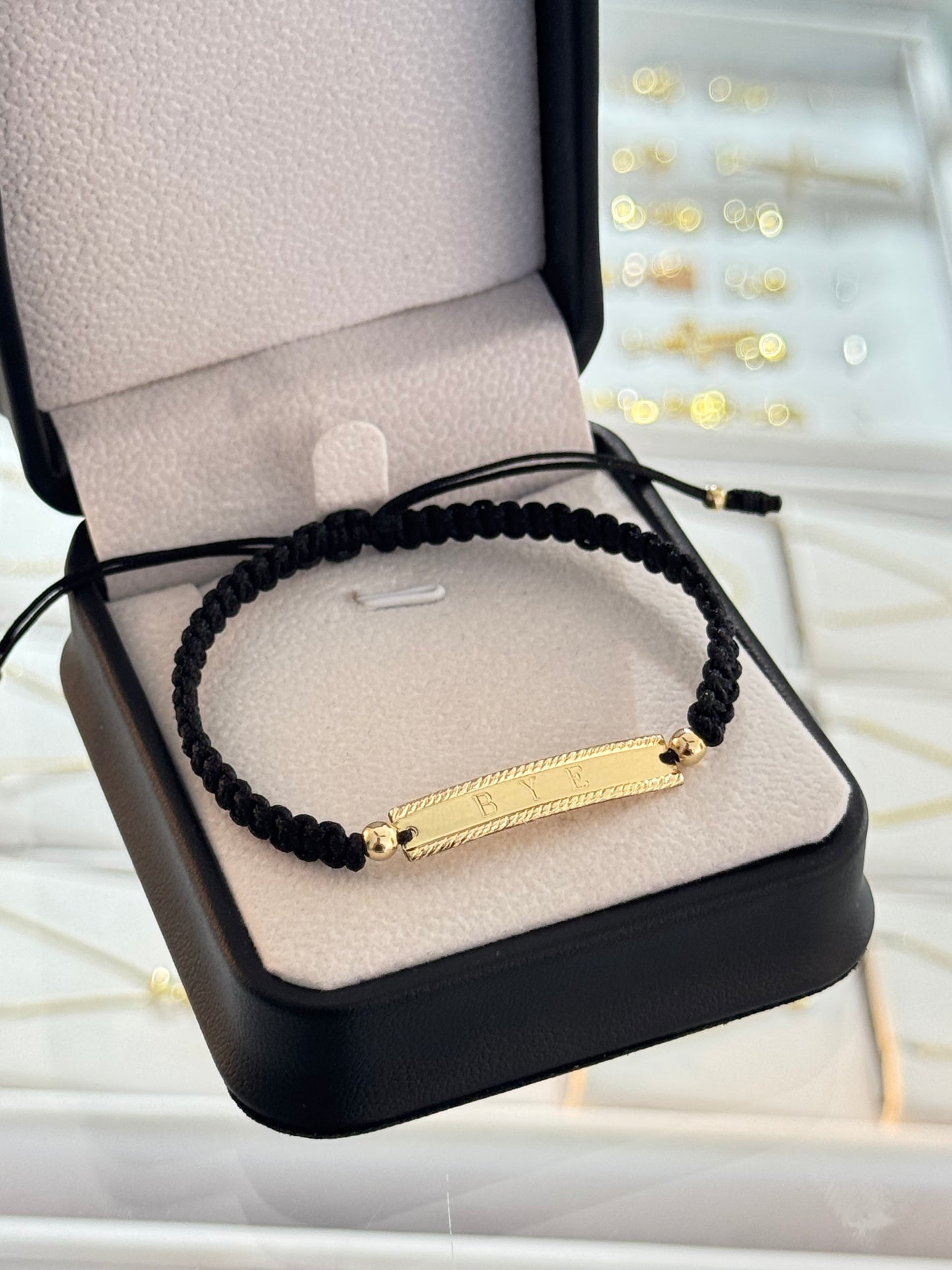Pulsera placa grande personalizada. N de balín: #4