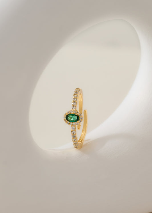 Anillo dynasty verde ajustable