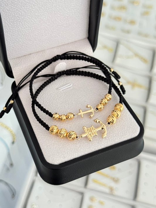 Pulsera anclas en pareja