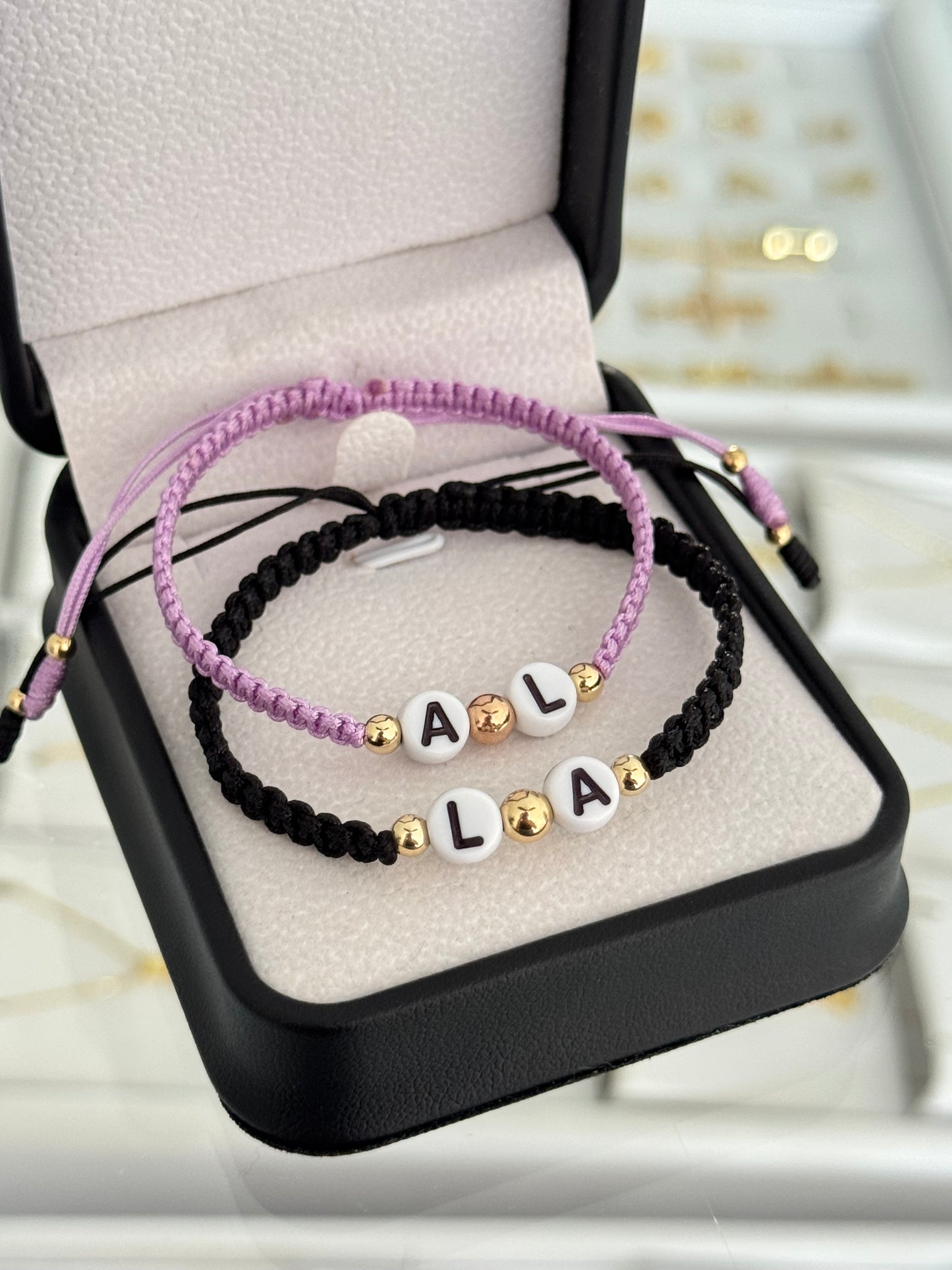 Pulseras pareja inicial