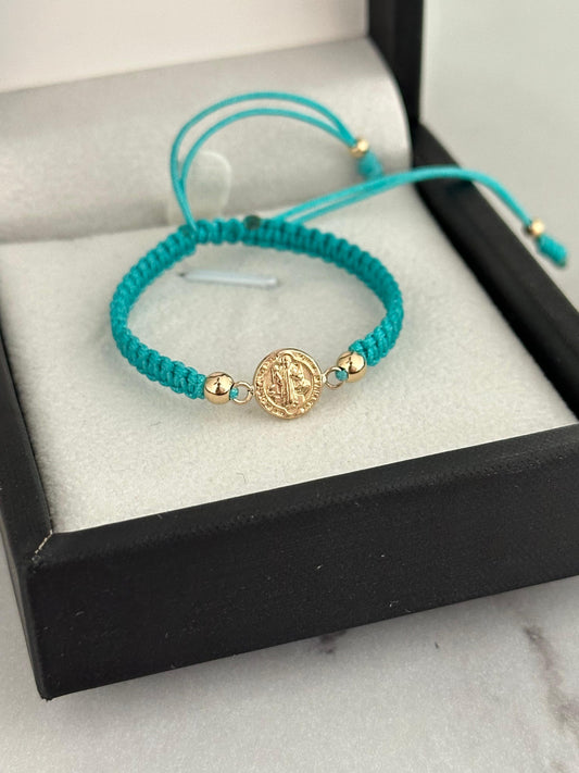 Pulsera de bebé san Benito peq (4mm)