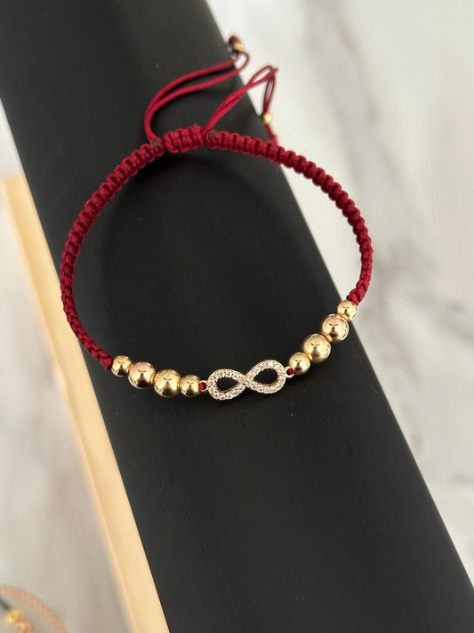 Pulsera infinito circones (balín #5 - #4)