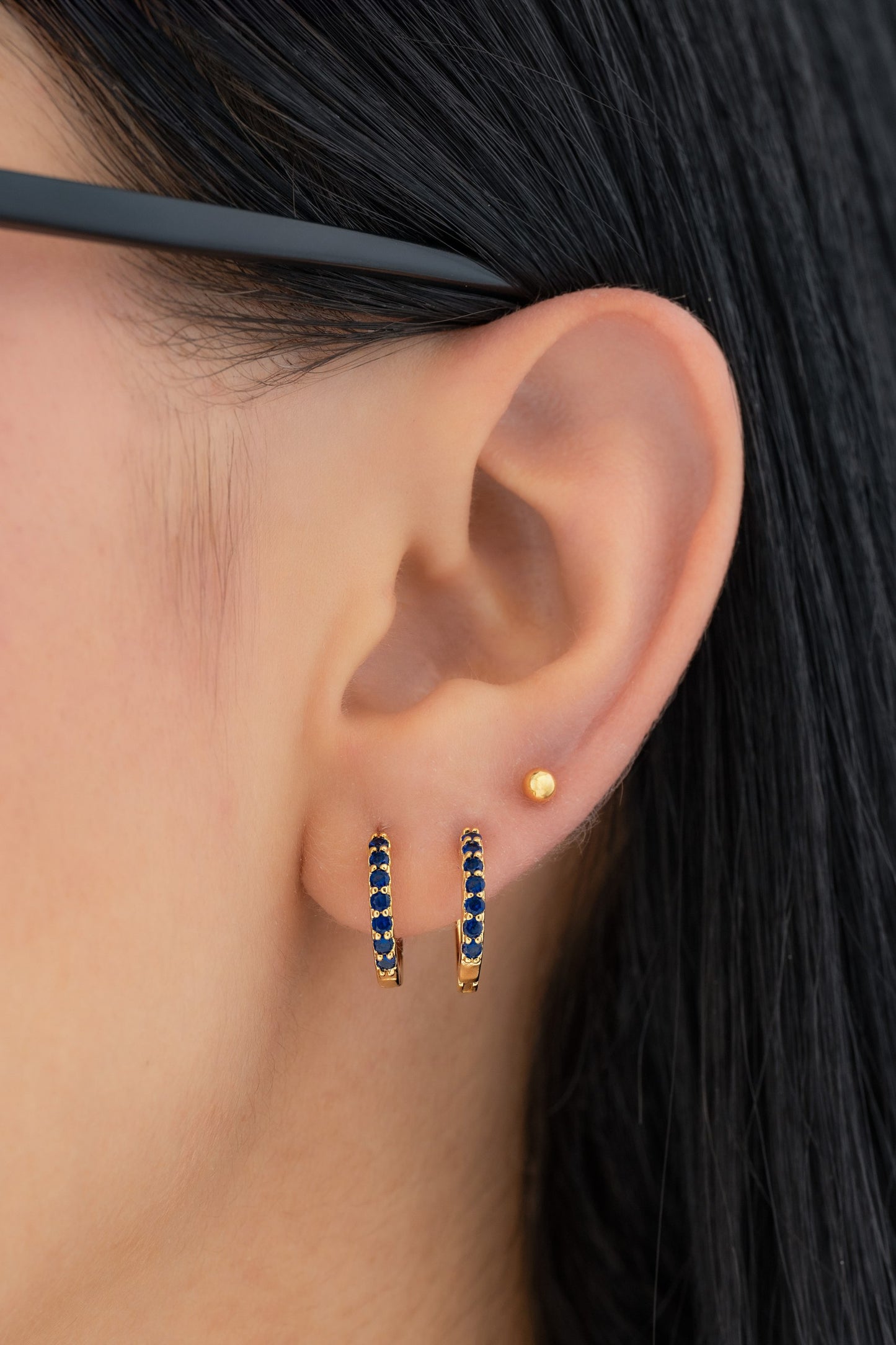 Argollas Slim blue
