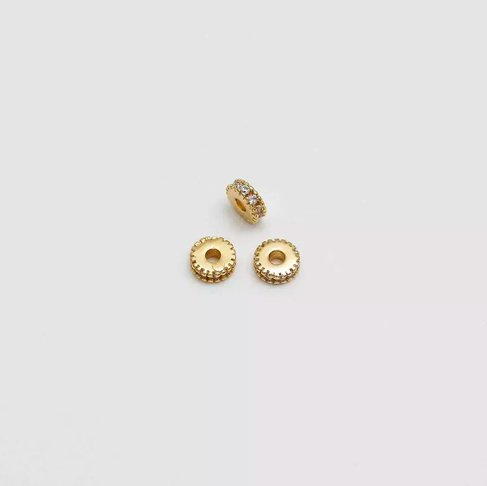 Herraje rondel cristal 4mm x3