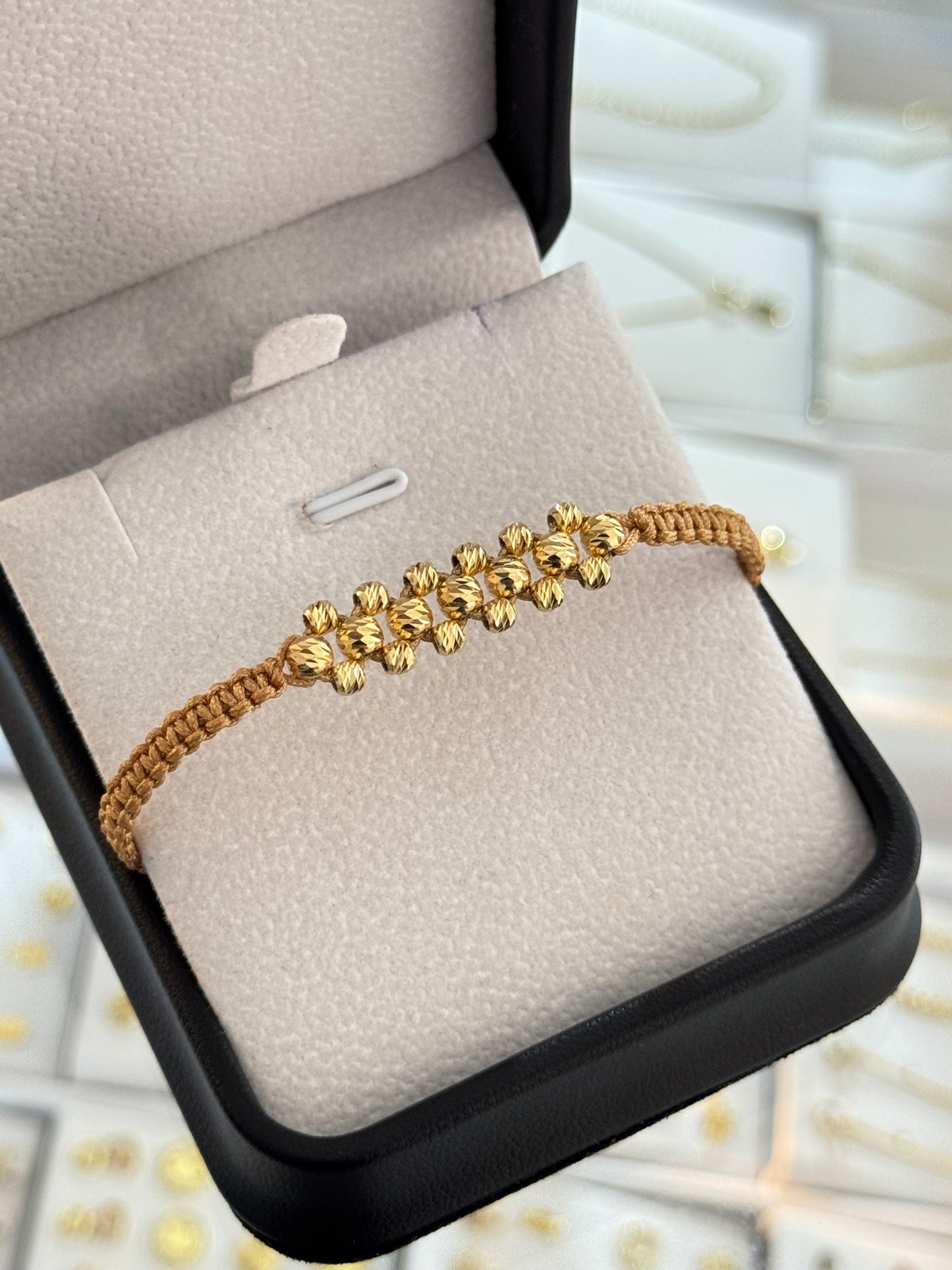 Pulsera diamantada mujer. N de balín: #4 diamantado,#3 diamantado