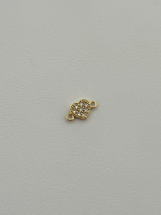 Herraje corazón circonia crystal