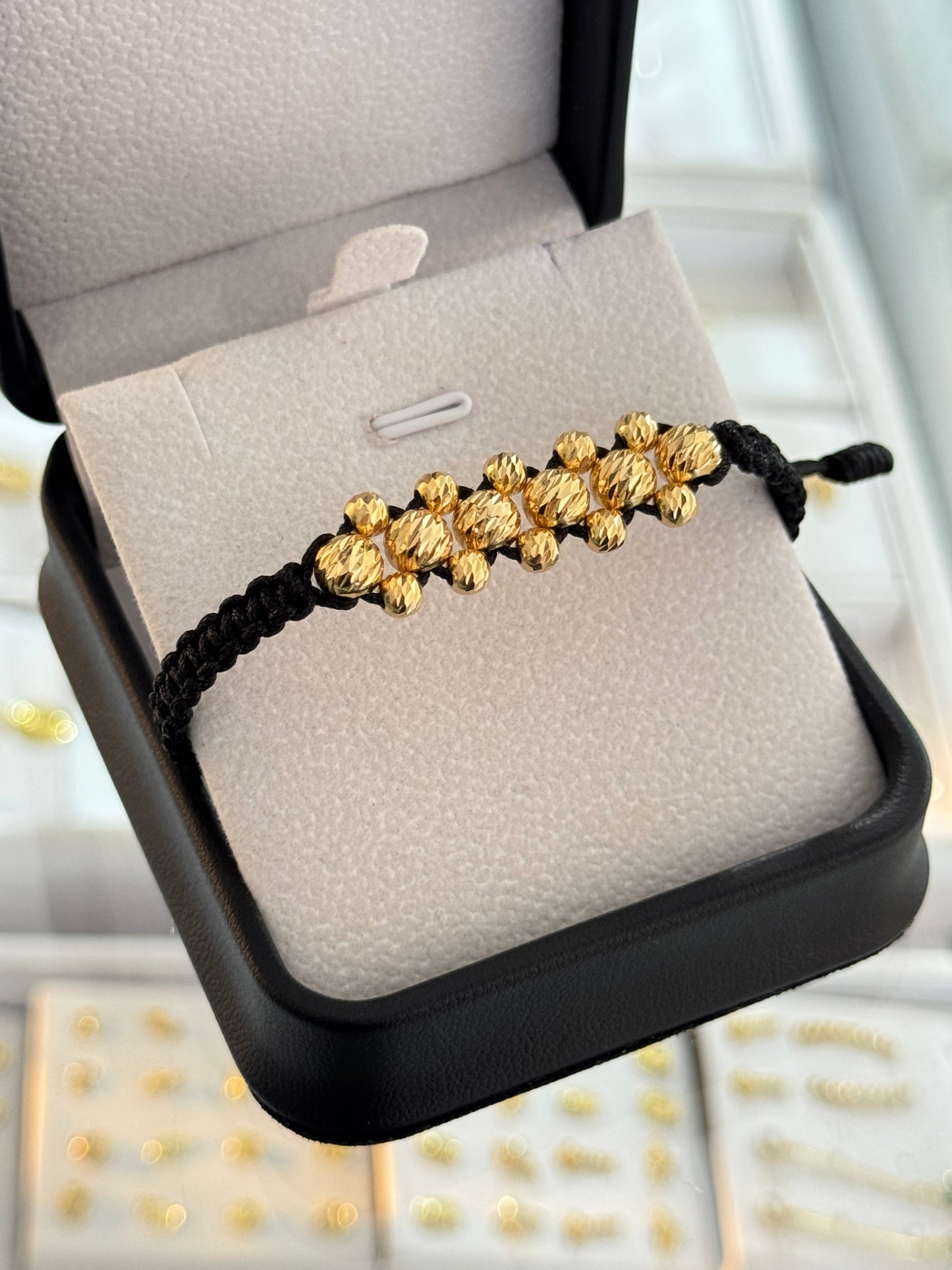 Pulsera diamantada hombre. N de balín: #6 diamantado, #4 diamantado
