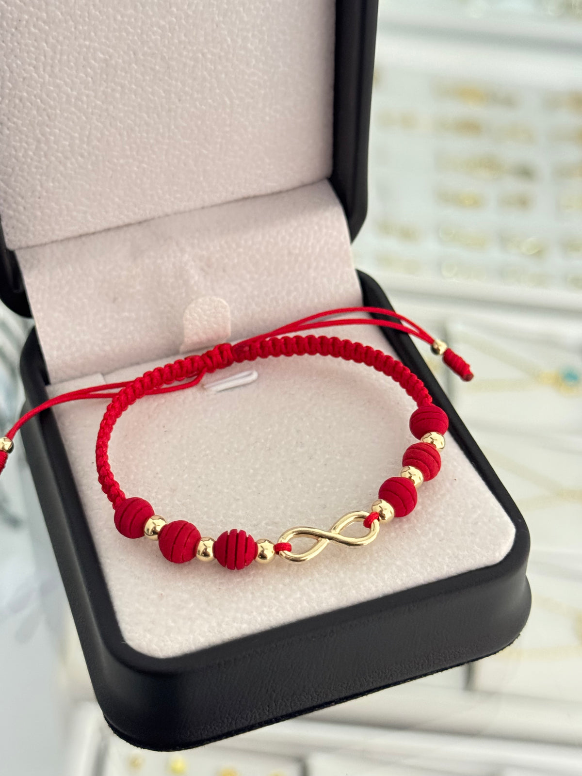 Pulsera infinito pequeño. N de balín: #4 (dama)